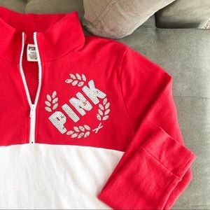 PINK Victoria’s Secret Quarter-Zip Pullover